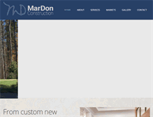 Tablet Screenshot of mardonconstruction.com